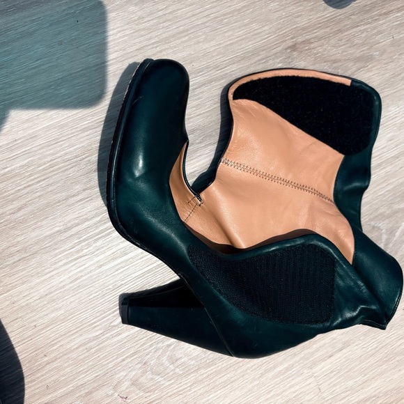 Coclico Black Leather Fold-Over Cuff Ankle Boots – Made in Spain – Size 39 US 8 - Picture 3 of 7